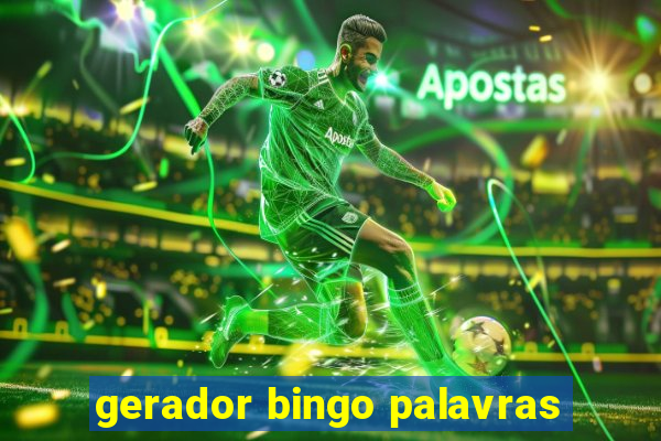 gerador bingo palavras